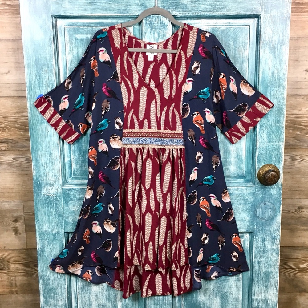 Ivy Jane Dress/Boho/Birds/Size Large